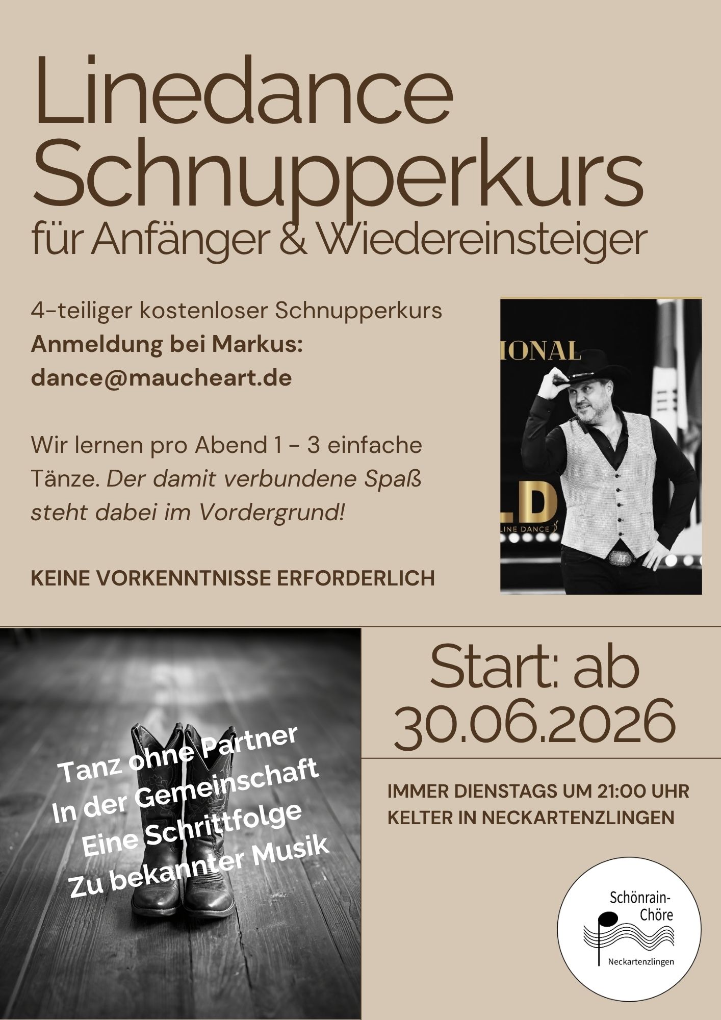 260603 Flyer Linedance Einsteigerkurs