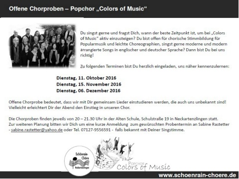 Anzeige offene Chorproben CoM sw 2016 09 21