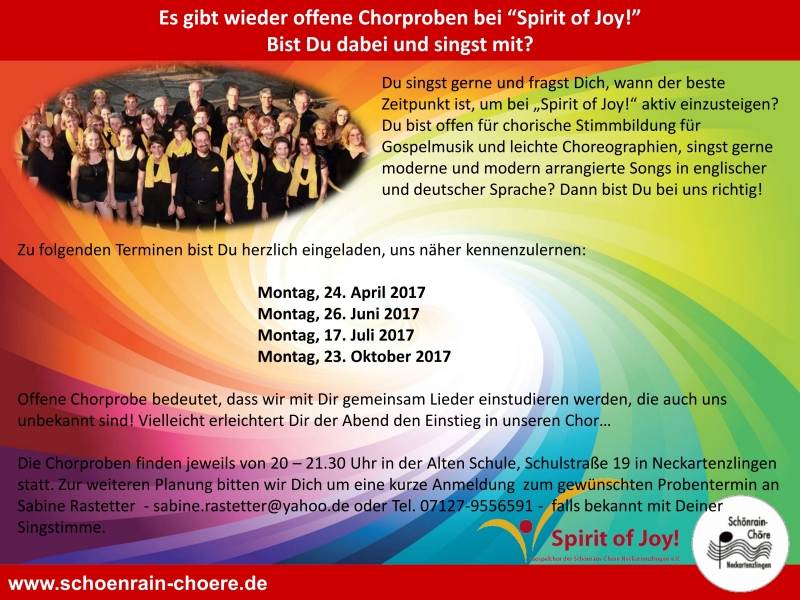 2017 Offene Chorproben SoJ