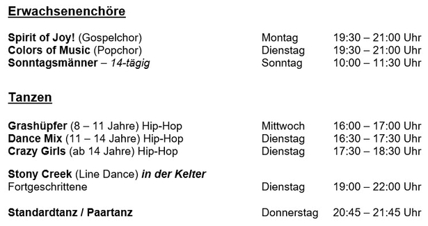 Probezeiten